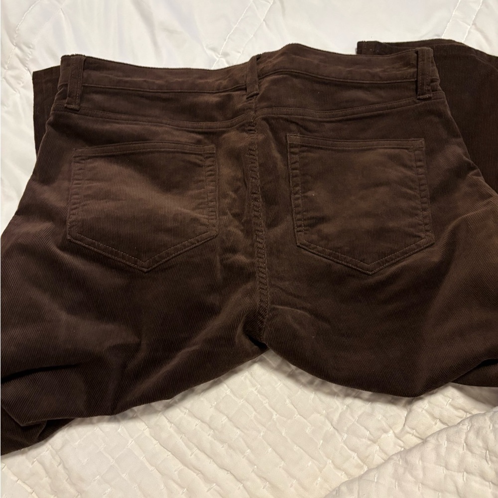NWT Lands' End Women's Chocolate Corduroy Flare Pants